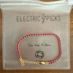 Electric Picks Pink Bracelet